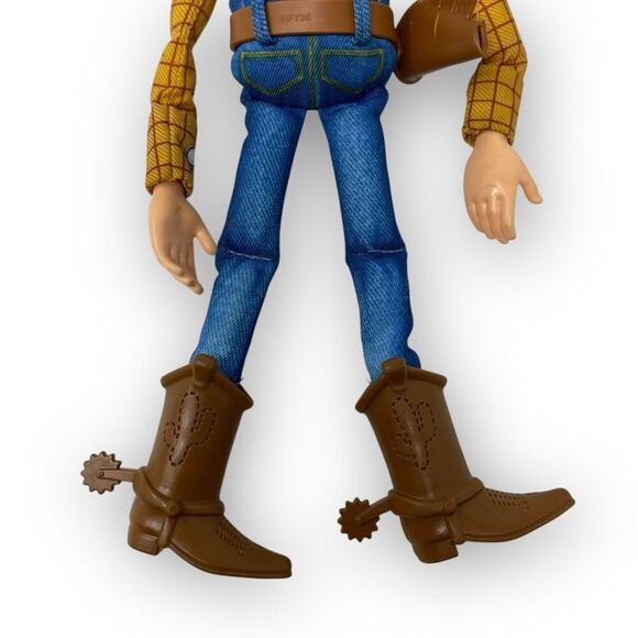 Disney Pixar Mattel Toy Story Woody Pull String Doll 12" Works No Hat - Picture 8 of 9